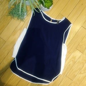 Forever21 top navy/white [0155]